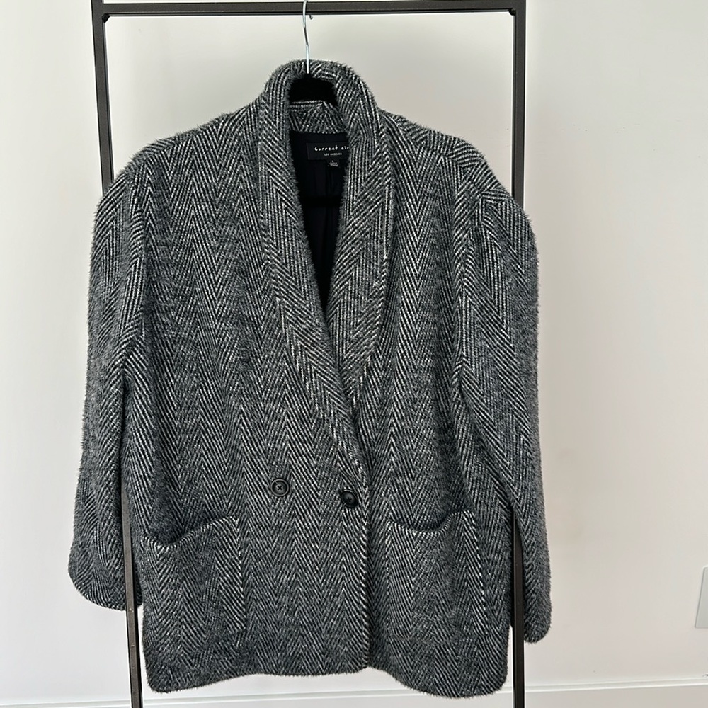 Herringbone double breasted jacket
